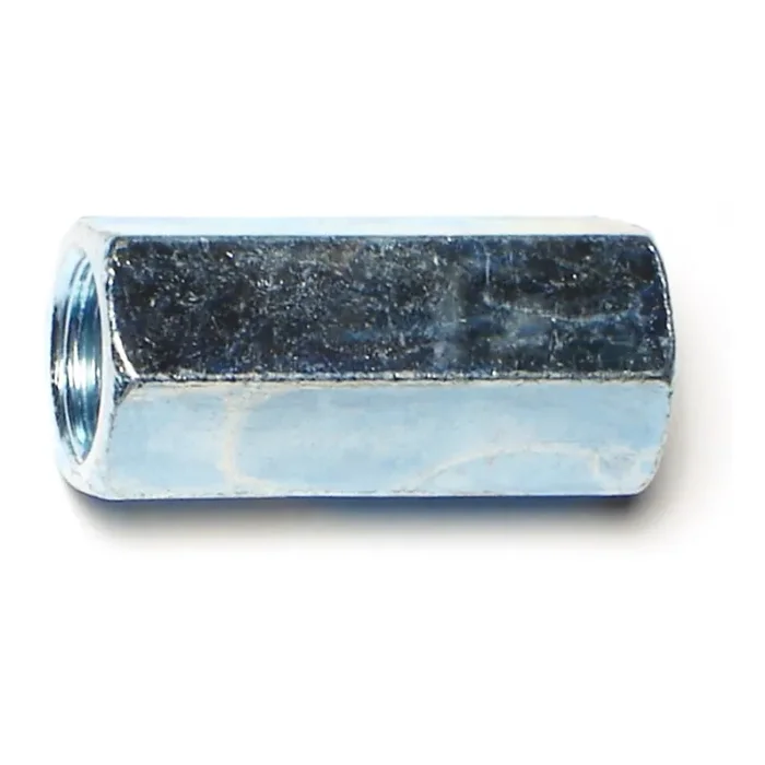 7/16″-20 x 1-1/4″ Zinc Plated Steel Fine Thread Rod Coupling Nuts