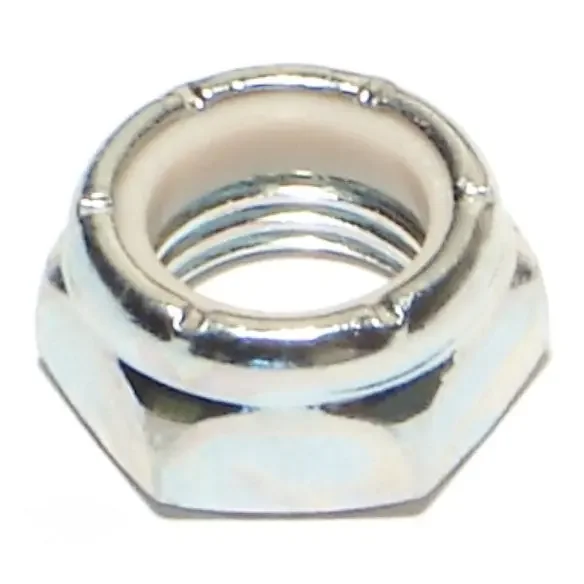 7/16″-20 Zinc Plated Grade 2 Steel Fine Thread Nylon Insert Lock Nuts