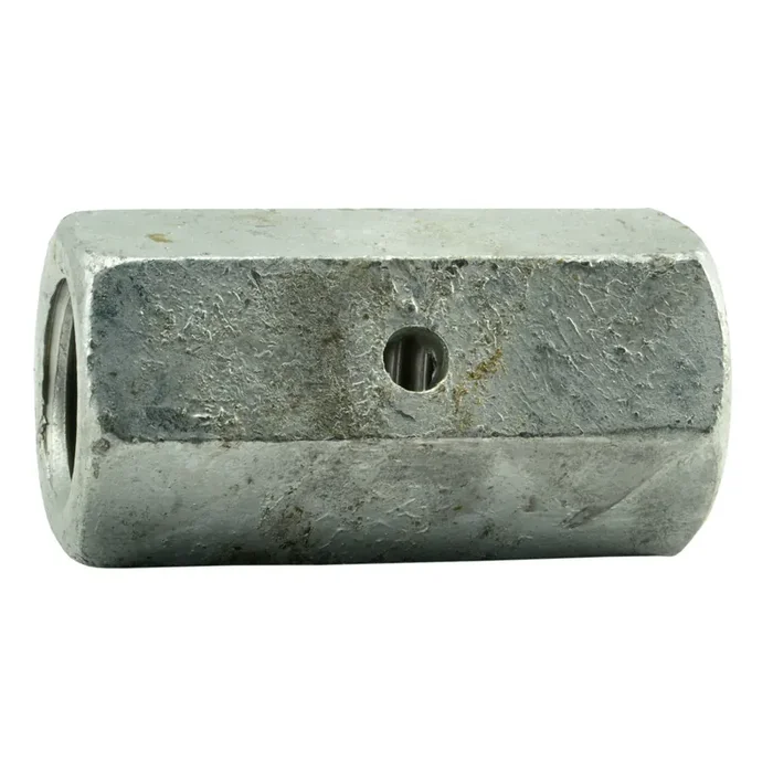 7/8″-9 x 2-1/2″ Hot Dip Galvanized Steel Coarse Thread Inspection Hole Coupling Nuts
