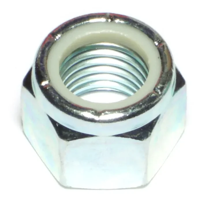 7/8″-9 Zinc Plated Grade 2 Steel Coarse Thread Nylon Insert Lock Nuts