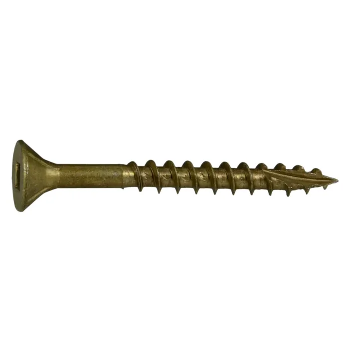 7 x 1-5/8″ Tan Ruspert Coated Steel Square Drive Bugle Head Deck Screws
