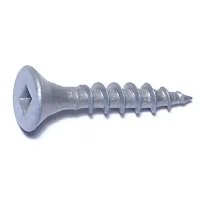7 x 1″ Silver Ruspert Coated Steel Square Drive Bugle Head Deckselect Deck Screws