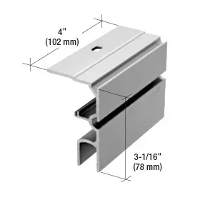 70 Series 4″ Slider Track Adaptor for Fixed Panels – C.R. Laurence