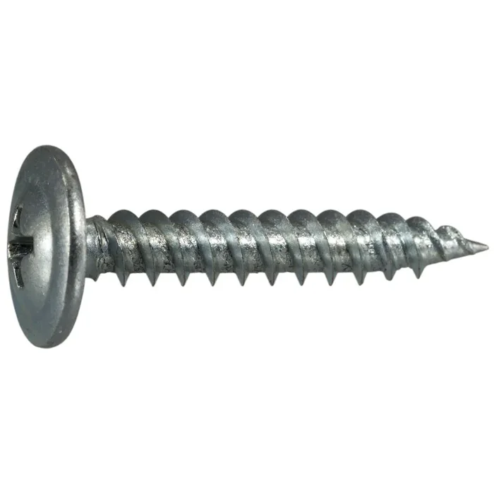 8-18 x 1″ Zinc Plated Steel Phillips Modified Truss Head Sharp Point