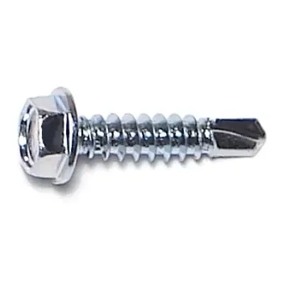 8-18 x 3/4″ Zinc Plated Steel Hex Washer Head Self-Drilling Screws