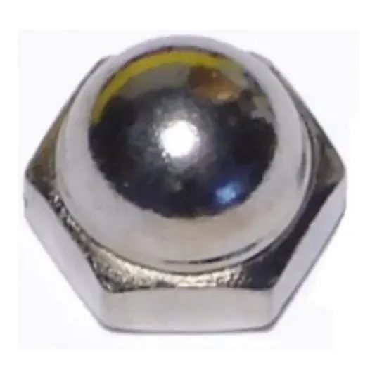 8-32 Nickel Plated Brass Coarse Thread Acorn Cap Nuts