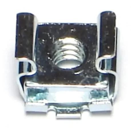 8-32 x .025″ to .063″ Zinc Plated Steel Coarse Thread Cage Nuts