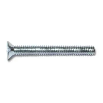 8-32 x 1-1/2″ Zinc Plated Steel Coarse Thread Slotted Flat Head Machine Screws
