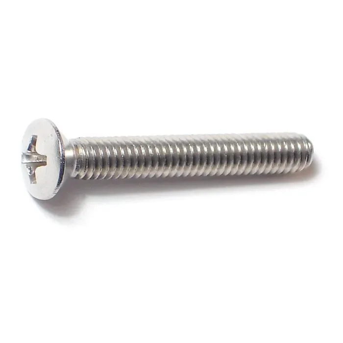 8-32 x 1-1/4″ 18-8 Stainless Steel Coarse Thread Phillips Oval Head Machine Screws