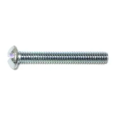8-32 x 1-1/4″ Zinc Plated Steel Coarse Thread Slotted Round Head Machine Screws