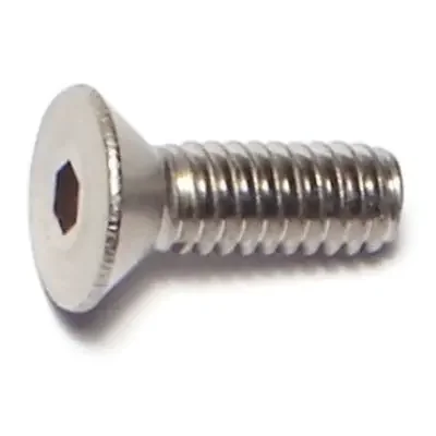 8-32 x 1/2″ 18-8 Stainless Steel Coarse Thread Flat Head Socket Cap Screws