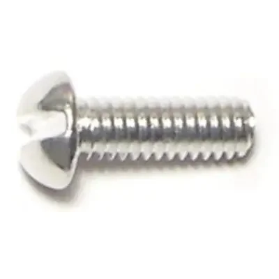 8-32 x 1/2″ Aluminum Coarse Thread Slotted Round Head Machine Screws