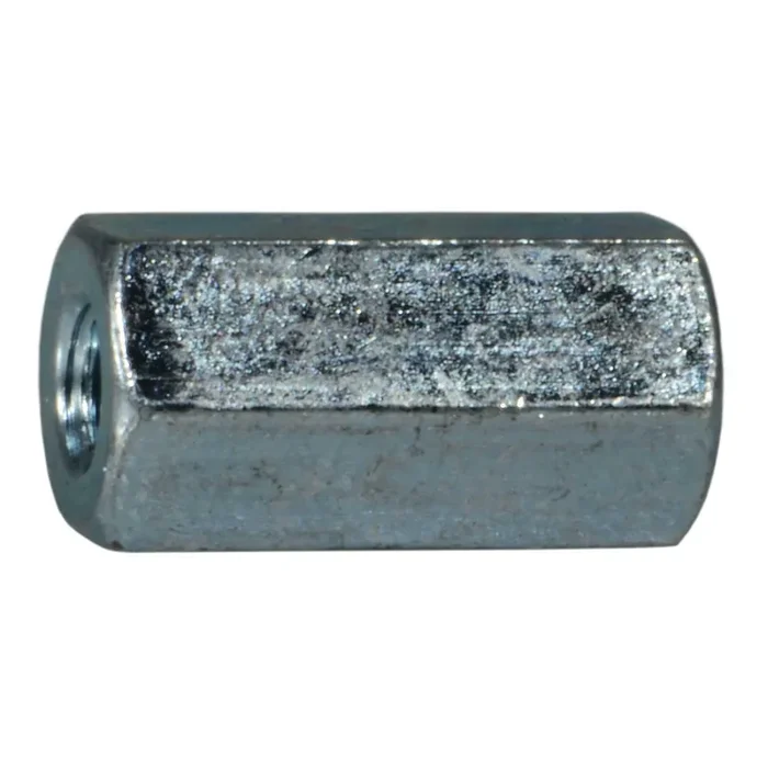8-32 x 1/2″ Zinc Plated Steel Coarse Thread Coupling Nuts