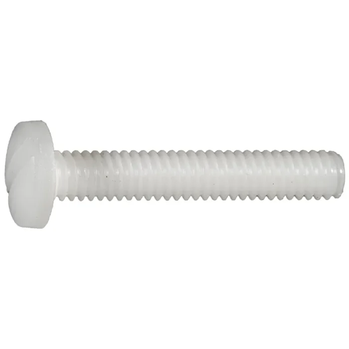 8-32 x 1″ Nylon Plastic Coarse Thread Slotted Binding Machine Screws