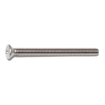 8-32 x 2″ 18-8 Stainless Steel Coarse Thread Phillips Oval Head Machine Screws