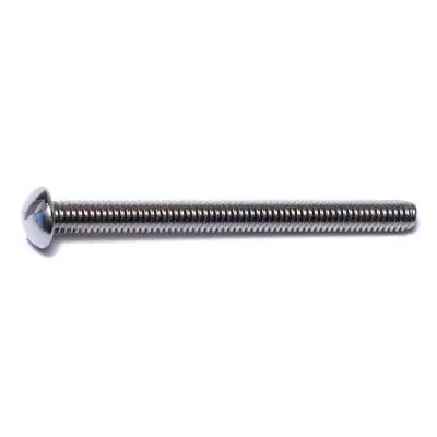 8-32 x 2″ 18-8 Stainless Steel Coarse Thread Slotted Round Head Machine Screws