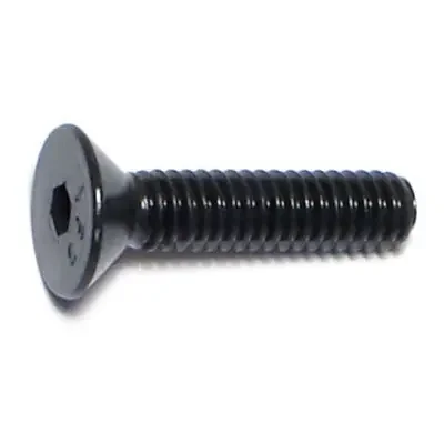 8-32 x 3/4″ Plain Steel Coarse Thread Flat Head Socket Cap Screws