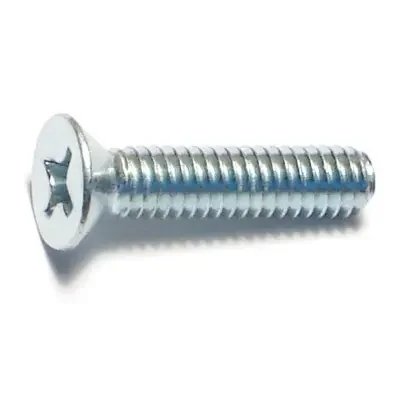 8-32 x 3/4″ Zinc Plated Steel Coarse Thread Phillips Flat Head Machine Screws