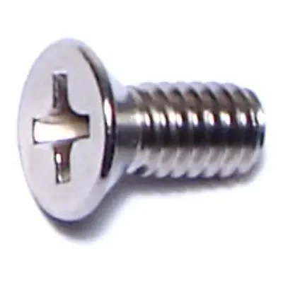 8-32 x 3/8″ 18-8 Stainless Steel Coarse Thread Phillips Flat Head Machine Screws