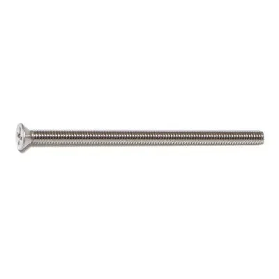8-32 x 3″ 18-8 Stainless Steel Coarse Thread Phillips Flat Head Machine Screws
