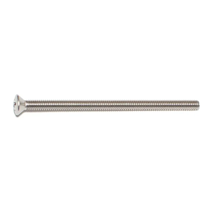 8-32 x 3″ 18-8 Stainless Steel Coarse Thread Phillips Oval Head Machine Screws