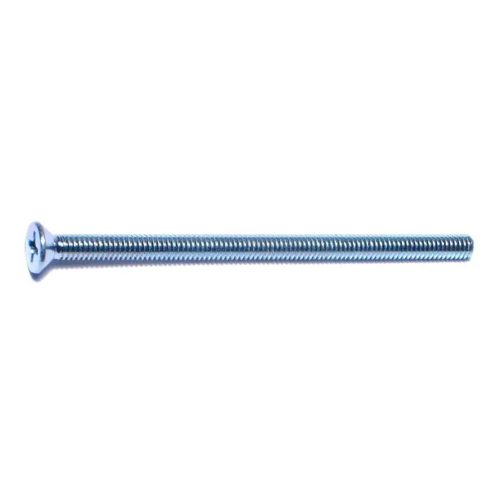 8-32 x 3″ Zinc Plated Steel Coarse Thread Phillips Flat Head Machine Screws