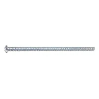 8-32 x 4″ Zinc Plated Steel Coarse Thread Slotted Round Head Machine Screws