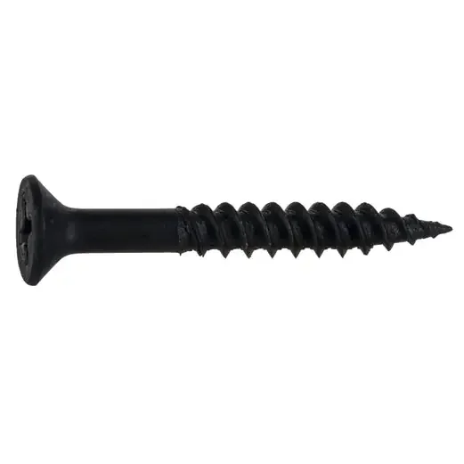 8 x 1-1/4″ Black Phosphate Phillips Flat TwinFast Wood Cabinet Screws