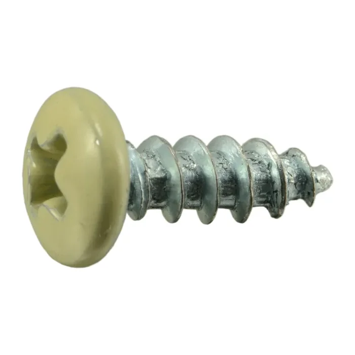 8 x 1/2″ Beige Painted Steel Phillips Pan Head Sheet Metal Screws