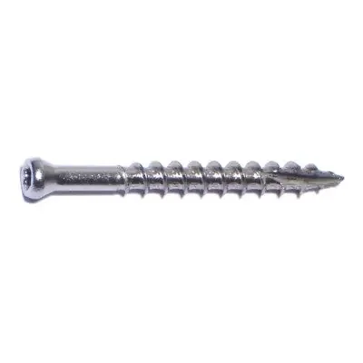 8 x 1-5/8″ 304 Stainless Steel Coarse Thread Star Drive Trim Head Screws