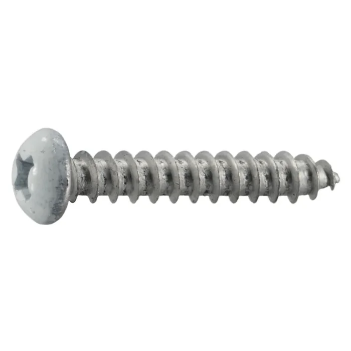 8 x 1″ White Aluminum Phillips Round Head Wood Screws