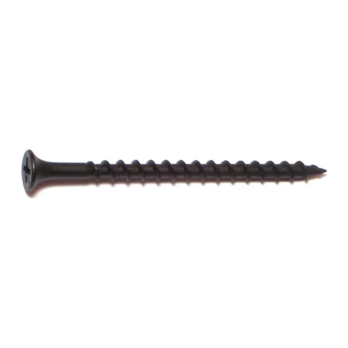 8 x 2-1/2″ Black Phosphate Steel Coarse Thread Phillips Bugle Head Drywall Screws