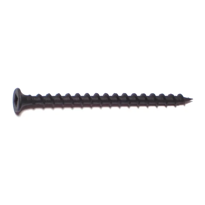 8 x 2-1/2″ Black Phosphate Steel Coarse Thread Square Drive Bugle Head Drywall Screws