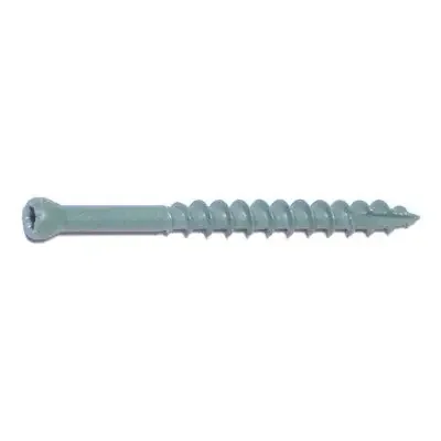 8 x 2″ Green XL1500 Coated Steel Star Drive Trim Head Construction Screws