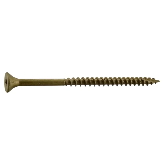 8 x 3″ Tan Ruspert Coated Steel Square Drive Bugle Head Deck Screws