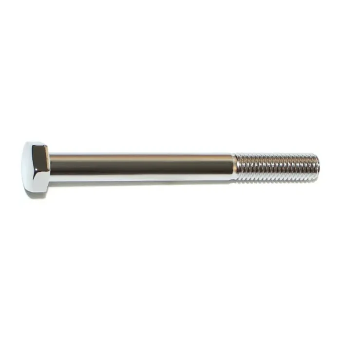 8mm-1.25 x 80mm Chrome Plated Class 8.8 Steel Coarse Thread Hex Cap Screws