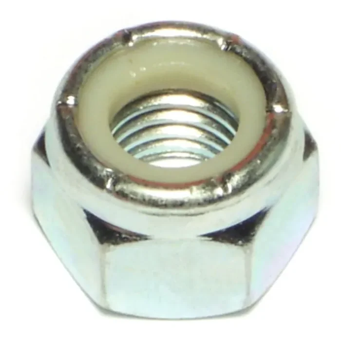 9/16″-18 Zinc Plated Grade 2 Steel Fine Thread Nylon Insert Lock Nuts