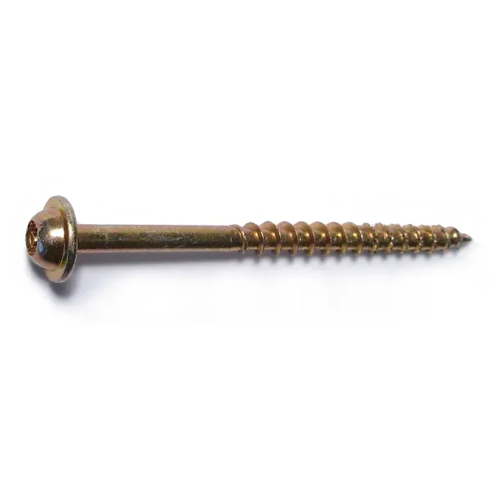 9 x 2-1/2″Zinc Plated Steel Star Drive Round Washer Head Saberdrive Cabinet Screws