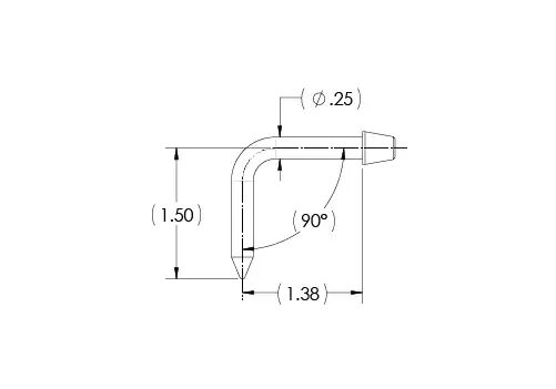 90° Angle Hand Piece Electrode