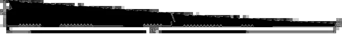 96″ 1″ x 12″ Interlocking Rubber Ramp – NGP Weatherstripping