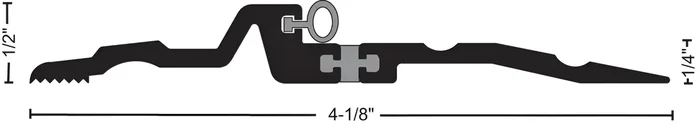96″ Thermal Break Bumper Seal Threshold – Vinyl – DKB, 1/2″ x 4-1/8″ | NGP