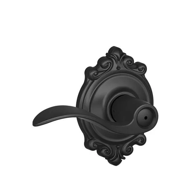 Accent Lever with Brookshire Rose Privacy Lock – Schlage Residential