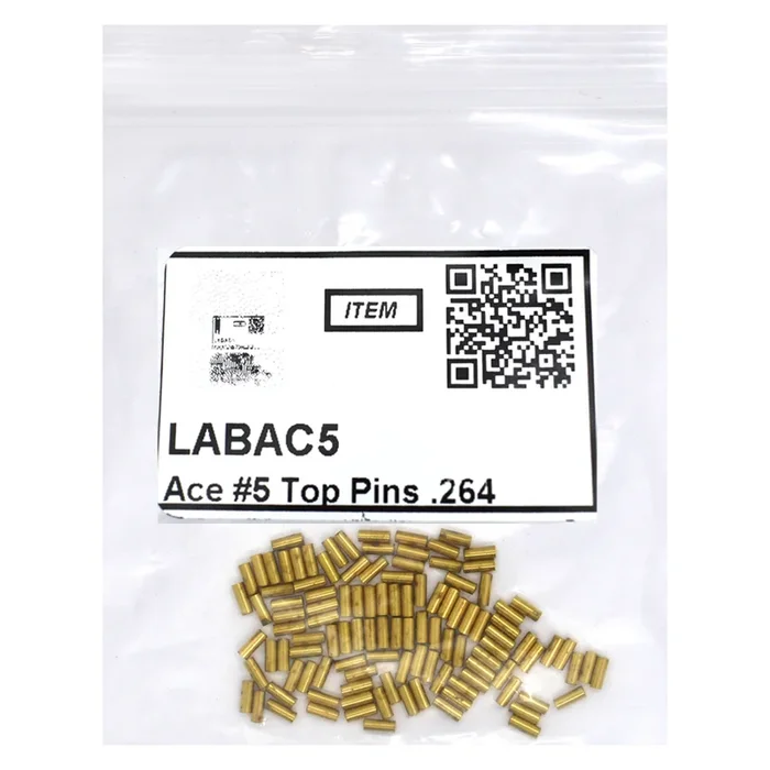 Ace 5 Top Pins .264, Vial 100 Pins – Lab Security Systems
