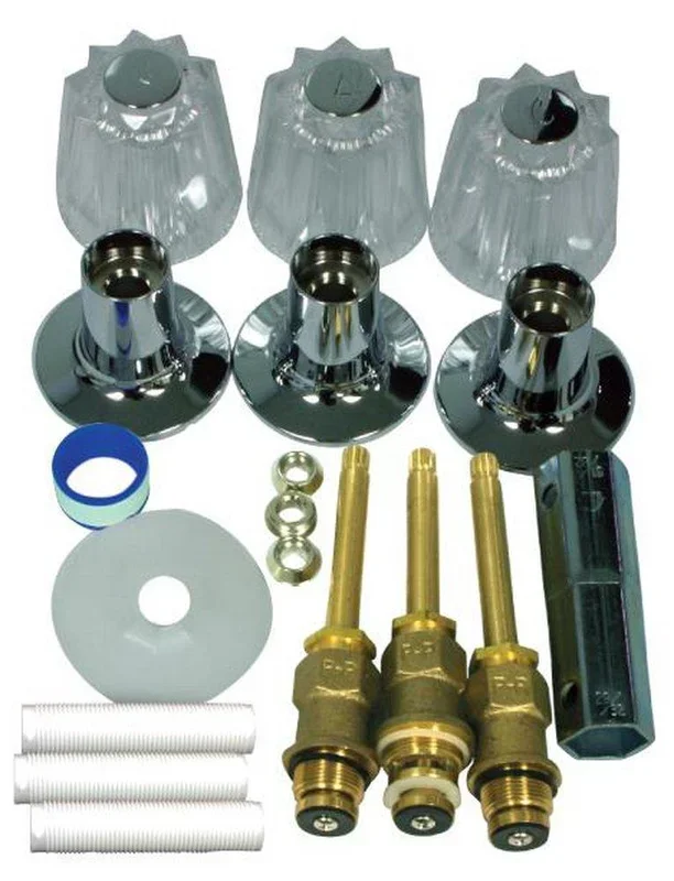 Acrylic Handle Kit in Polished Chrome by Pfister