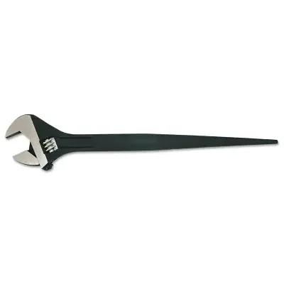 Adjustable Construction Wrench, 10-5/8 in L, 1-1/8 in Opening, Black Oxide