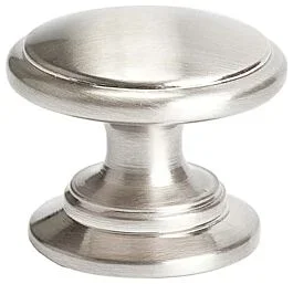 Advantage Plus 5 Brushed Nickel Cabinet Knob, 1-3/16″ (30mm) Overall Diameter, Berenson Hardware