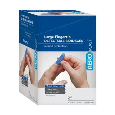 AERO AEROPLAST Detectable Large Fingertip Bandages 25/box – AD1002US