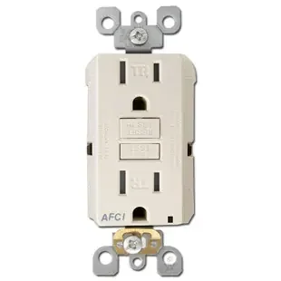 AFCI Receptacle Leviton 15A TR – Light Almond