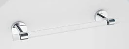 Alno Acrylic Contemporary 18″ (457mm) Center to Center, 20-1/2″ (521mm) Overall Length Towel Bar, Polished Chrome