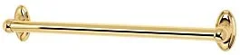 Alno Classic Series 24″ (610mm) Center to Center Grab Towel Bar 25-3/4″ (654mm) Length 1-1/4″ (32mm) Bar Diameter Polished Brass Finish